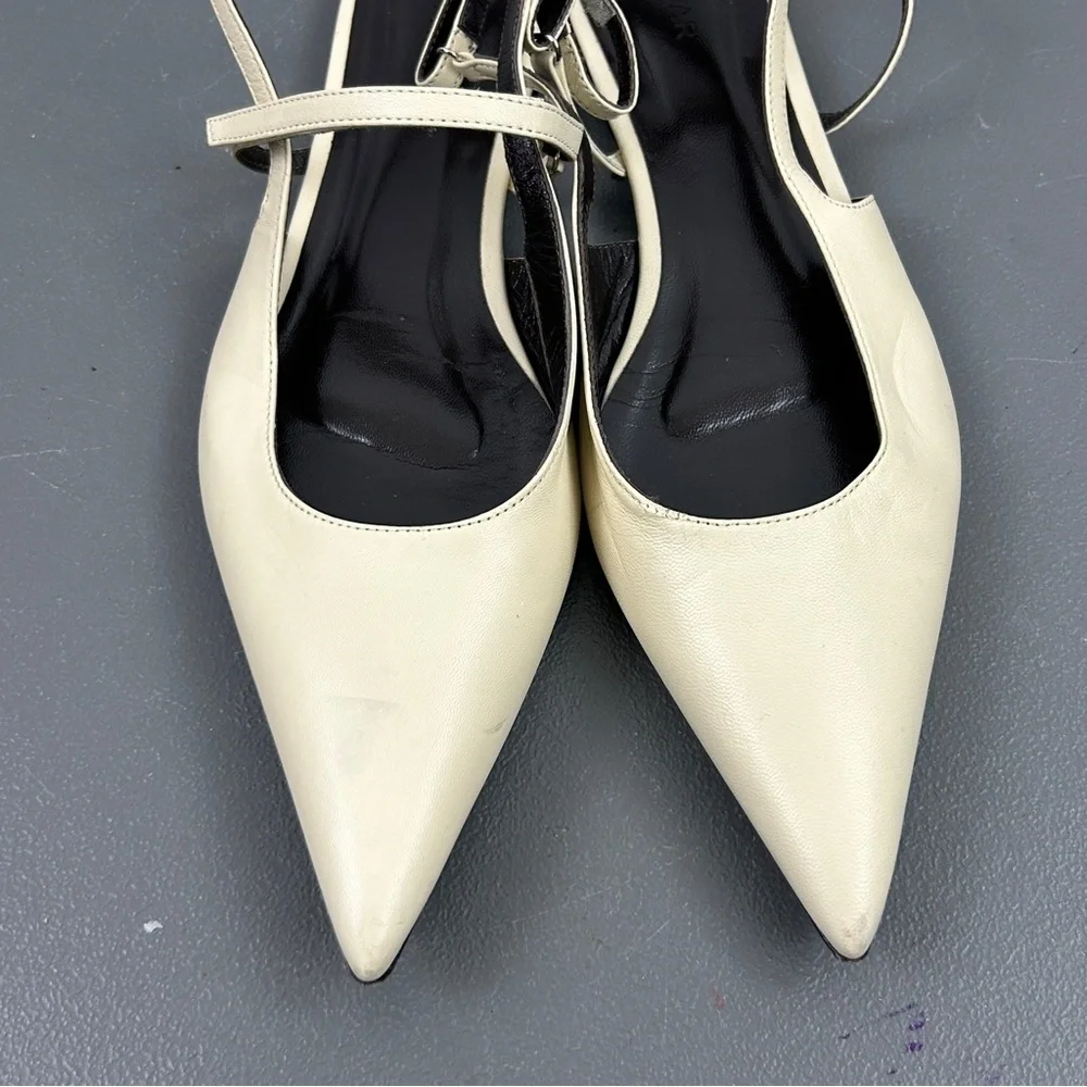 By Far Jess Leather Sling-back Flats MSRP $390 USD - Picture 9 of 10